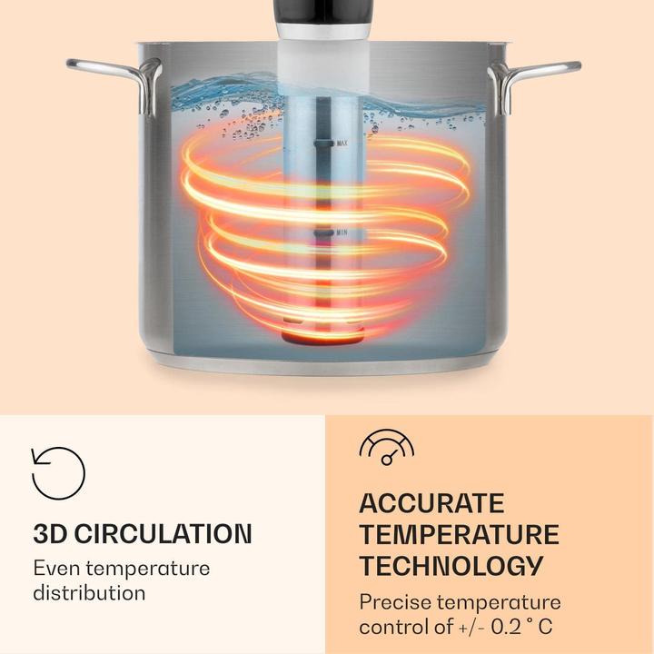 Produktbild Klarstein Quickstick- Sous-Vide Garer, Flex, Schwarz