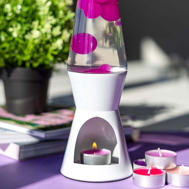 Produktbild Fisura Lavalampe rosa - kerzenbetrieben von