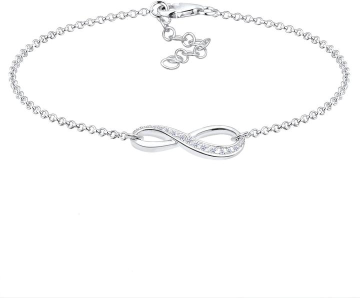 Image du produit Elli mit Infinity Symbol und Zirkonia Kristallen (18 cm, Argent Sterling)