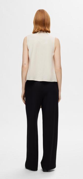 Actual product image Selected Femme Tie collar top without sleeves (40)