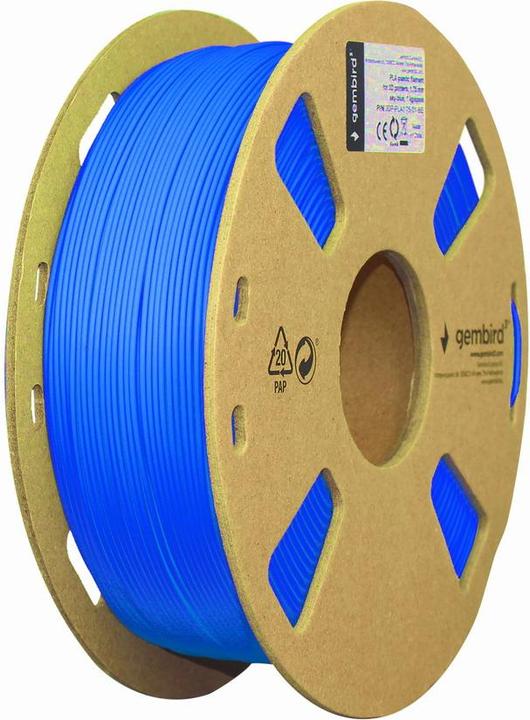 Immagine prodotto Gembird Cassetta di filamento PLA a bobina stretta (PLA, 1.75 mm, 1000 g, Blu)