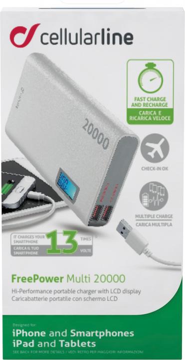 Cellularline Freepower Multi (20000 mAh, 10 W, 74 Wh)
