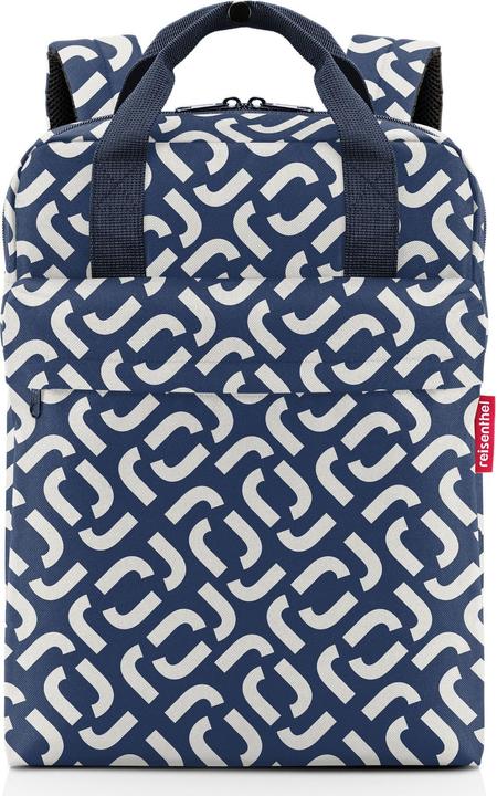 Produktbild reisenthel Rucksack Allday M Signature Navy Blau/Weiss (15 l)