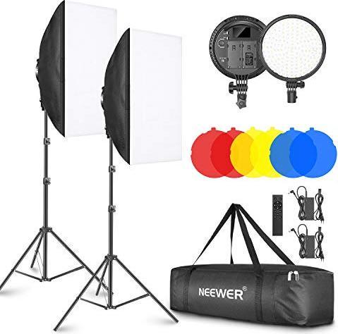 Image du produit Neewer Kit d'éclairage LED Softbox (2 packs) (Boîte à lumière)
