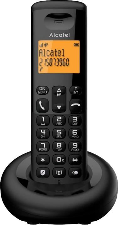 Actual product image Alcatel E160 Black Cordless DECT Phone with