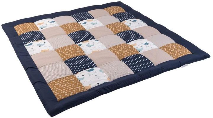 Beige, Dunkelblau, Blau