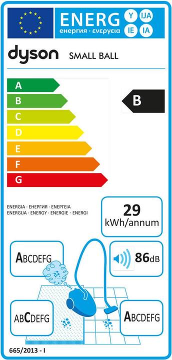 Energy Label Dyson Small Ball Multifloor