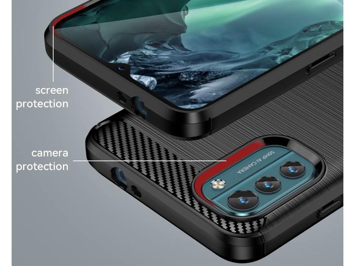 Actual product image Screenguard Nokia G21 Cover Carbon Brushed Soft TPU (Nokia G21)