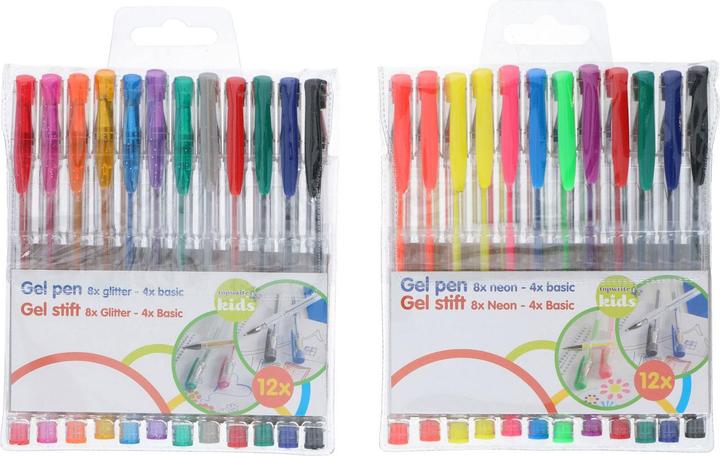 Actual product image Edco Gel pens (Multicoloured, 12 x)