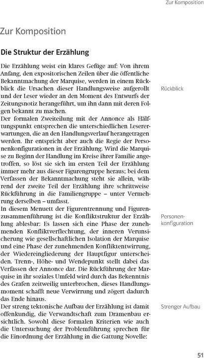 Produktbild Lektürehilfen Heinrich von Kleist "Die Marquise von O.../Das Erdbeben in Chili" (Deutsch, 2017)