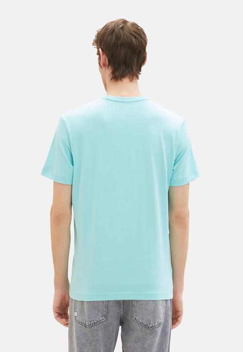 Produktbild Tom Tailor T-Shirt Kurzarmshirt mit Front-Logo-Print (M)