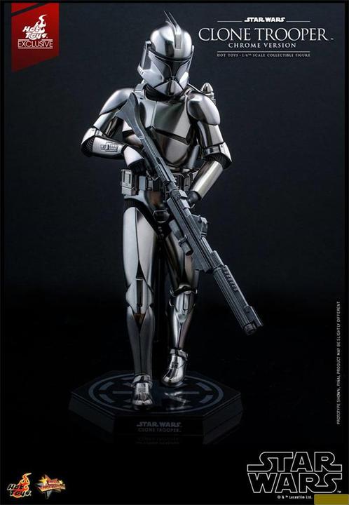 Produktbild Hot Toys Star Wars figurine 1/6 Clone Trooper (Chrome Version) 30 cm