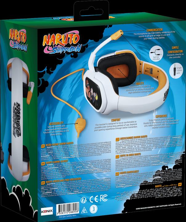 Image du produit Konix Casque Naruto - blanc (Filaire)