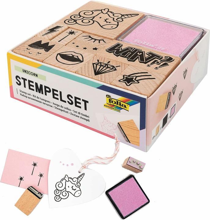 Actual product image Folia Stamp set Unicorn