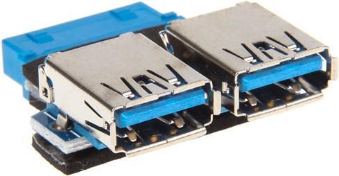 Produktbild InLine Adapter intern USB 3.0 zu extern USB 3.0 - Platine (USB 3.0, 5 cm)