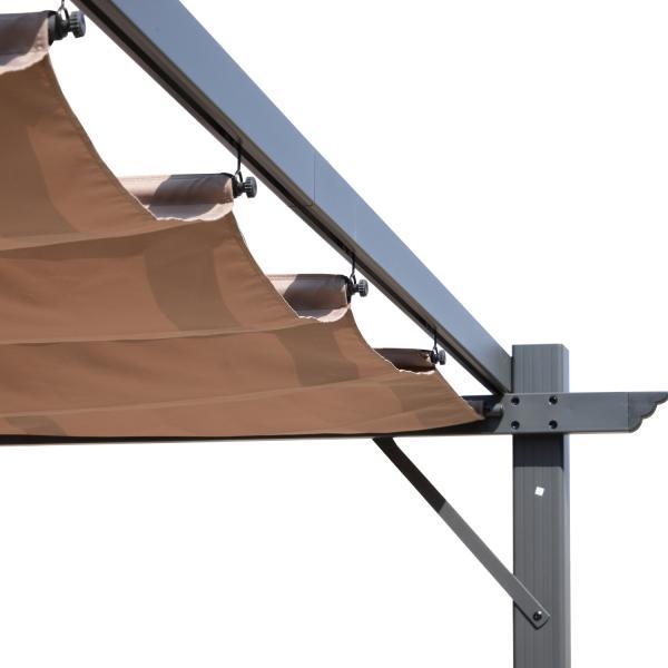 Actual product image Outsunny Pergola with sliding roof (300 cm, 300 cm)