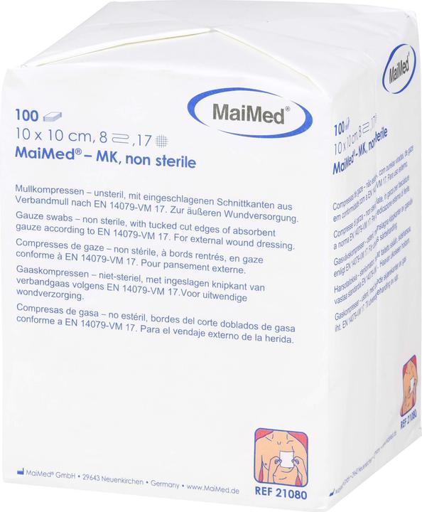 Actual product image MaiMed MULLCOMPRESSES 10x10cm 8x non-sterile, 100 pcs COM