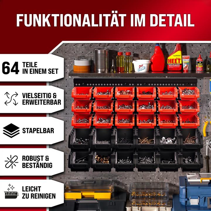 Produktbild Deuba Wandregal mit Stapelboxen