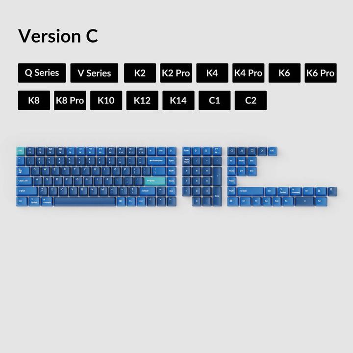 Image du produit Keychron Key DouShot PBT Ocean Full OEM US T2