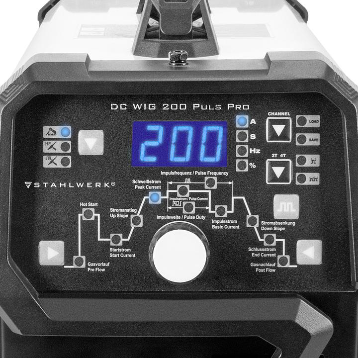 Actual product image Stahlwerk Combination welding machine DC TIG 200 Pulse Pro fully equipped 2 in 1