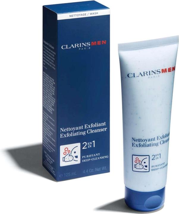 Clarins Men Nettoyant Exfoliant (Chiffons de nettoyage, 125 ml)