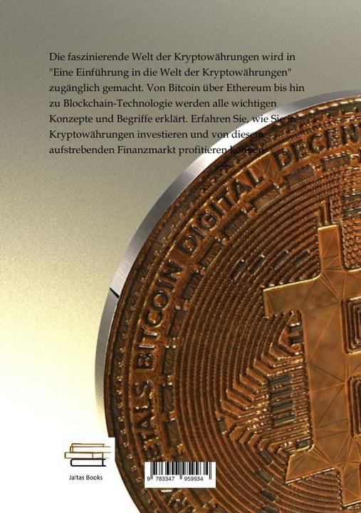 Produktbild Eine Einführung in die Welt der Kryptowährungen (Deutsch, David Krause, 2023)
