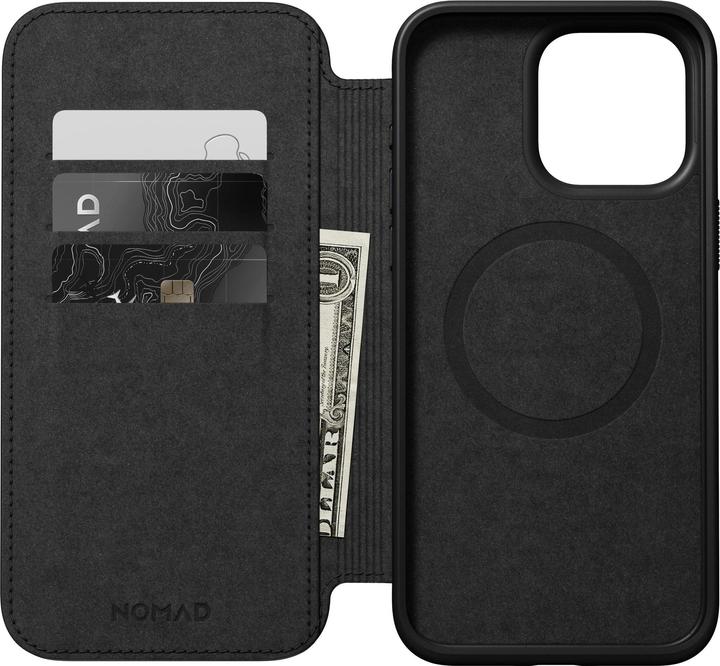 Produktbild Nomad Modern Leather Folio iPhone 15 Pro Max Schwarz (Apple iPhone 15 Pro Max)