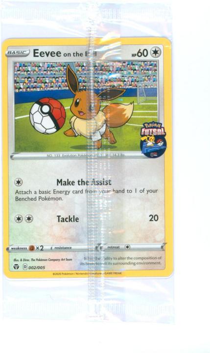 Actual product image Pokémon Eevee On The Ball 002/005 - Futsal Promo Sealed - TCG (English, Booster display)