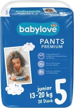 Produktbild dm babylove Pants Premium (Gr. 5, Tragepack, 20 Stück)