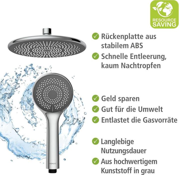 Actual product image Wenko Water Saving Shower System chrome