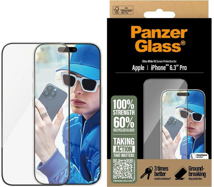 Produktbild PanzerGlass Ultra-Wide Fit (1 Stück, Apple iPhone 16 Pro)