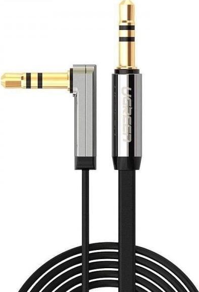 Image du produit Ugreen Casque d'écoute audio AUX à ruban plat coudé (3 m, Jack 3,5 mm (AUX))