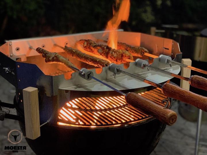 Produktbild Moesta BBQ Grillaufsatz Churrasco-Set für Ø 57/60 cm PizzaRing