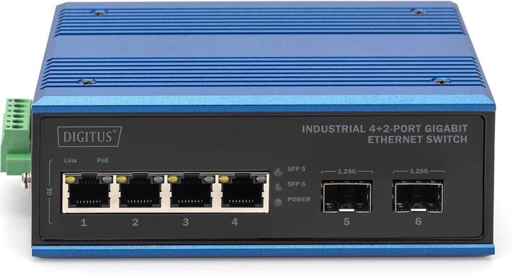 Produktbild Digitus Industrial 4+2 -Port Gigabit Ethernet Switch (6 Ports)