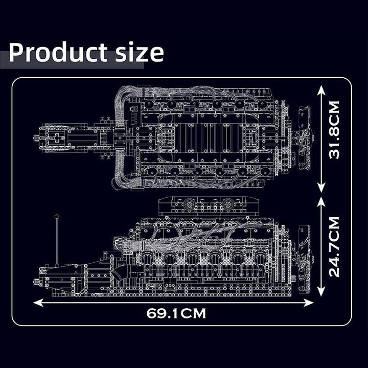 Produktbild Mould King V12 Engine Motor