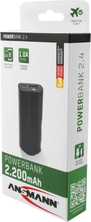 Actual product image Ansmann Powerbank 2.4 (2200 mAh, 5 W, 8.10 Wh)