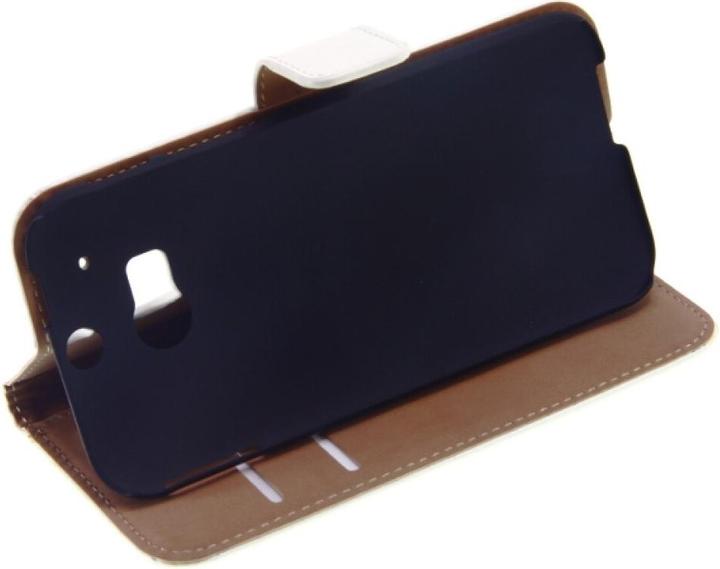 Produktbild OEM Slim Leather Book Case for HTC M8 - white 4250710552771 (HTC One M8s, HTC One (M8))