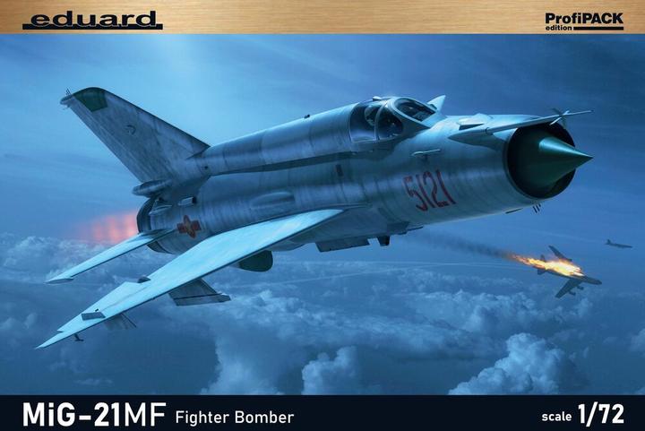 Actual product image Eduard MiG-21MF Fighter Bomber 1/72 professional pack