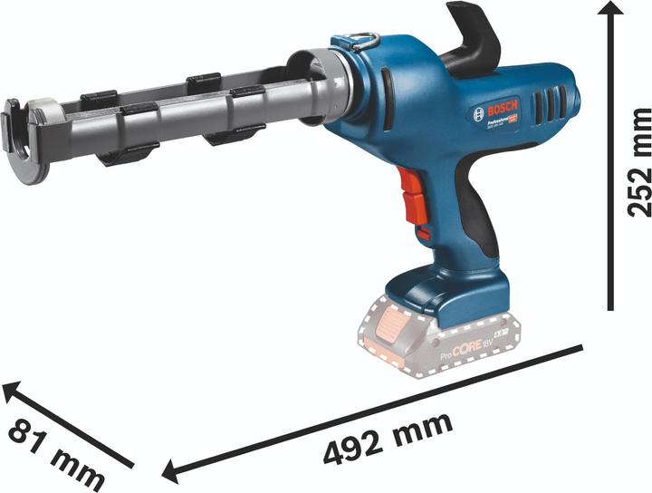 Produktbild Bosch Professional Bosch GCG 18V-310 Professional Akku Kartuschenpresse 18 V 310 ml 3,5 kN + 2x Akku 5,0 Ah +