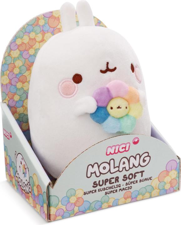 Produktbild NICI 61164 Kuscheltier MOLANG mit Regenbogenblume 16cm in (16 cm)