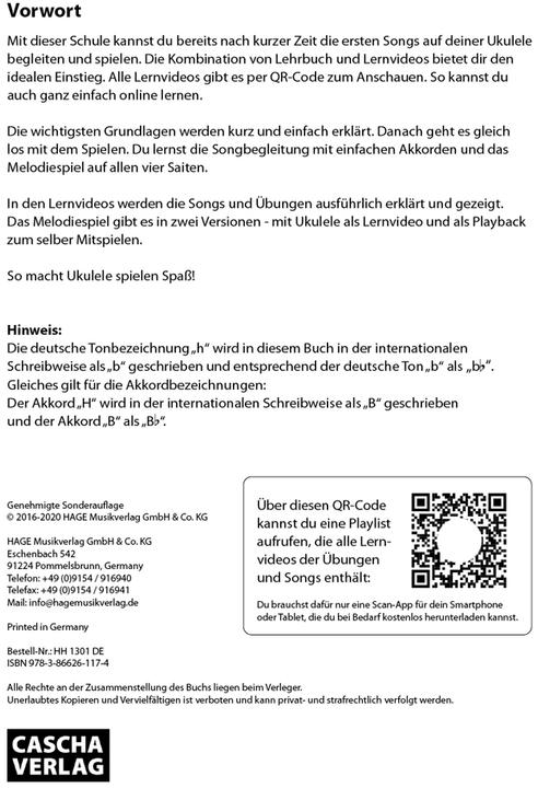 Actual product image Ukulele - Learn quickly and easily (German, Cascha, 2018)