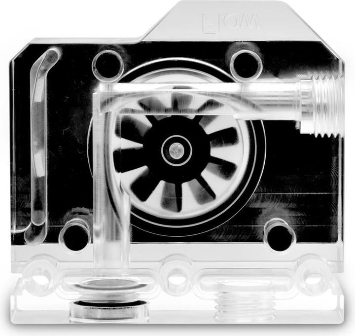 Actual product image EKWB EK-Quantum Scalar Flowmeter Bottom-To-Top D-RGB - Nickel