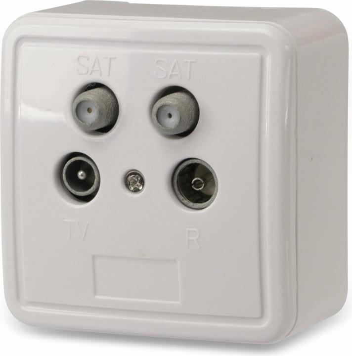 Immagine prodotto Goobay Set completo: stub dell'antenna/presa terminale (Presa d'antenna)