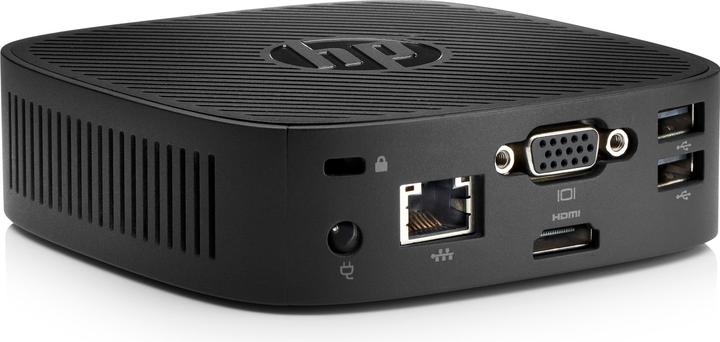Actual product image HP t240 - Thin Client - USFF - 1 x Atom x5 Z8350 / 1.44 GHz (Intel Atom x5-Z8350, 2 GB, 8 GB)