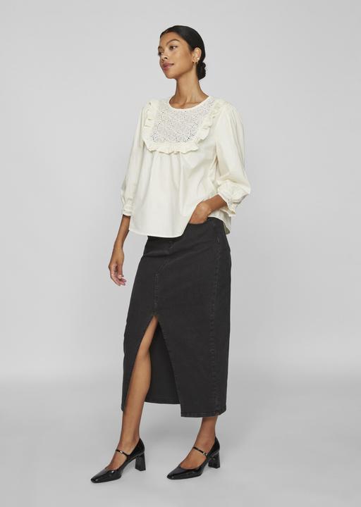 Actual product image Vila Round neck top with 3/4-length sleeves (40)