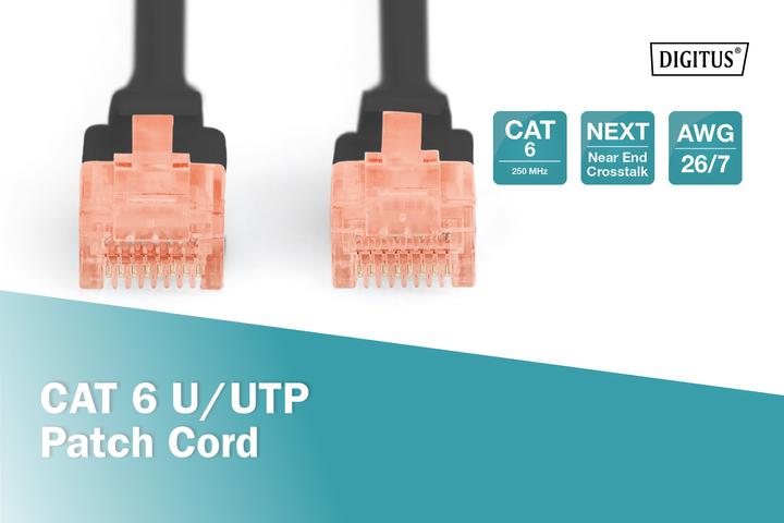 Actual product image Digitus Network cable (U/UTP, CAT6, 0.50 m)