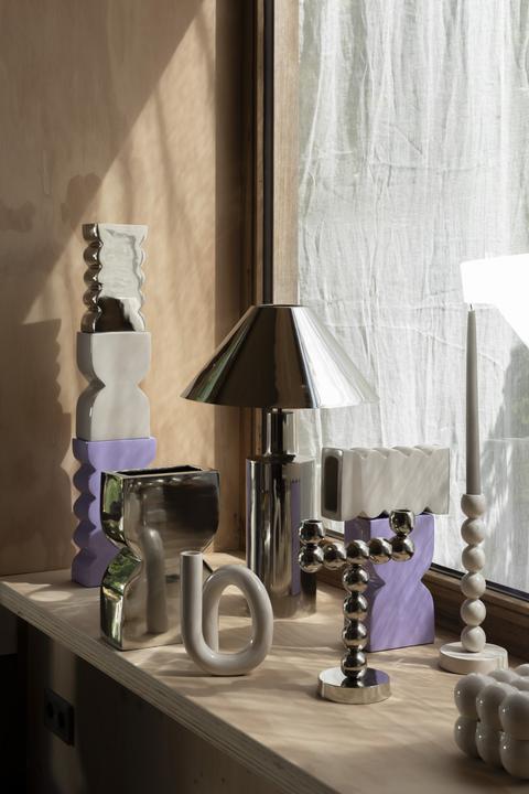 Image du produit Zuiver Lampe De Table Wonders - Shiny Silver (E27)