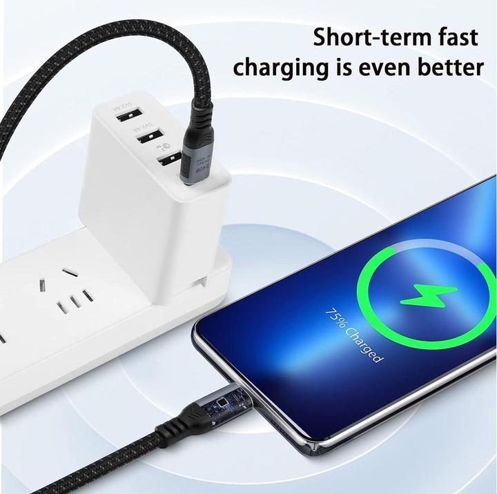 Image du produit PowerGuard Câble USB-C court USB4 Gen3x2 240W 20cm Data & Charge (0.20 m, USB 4.0)