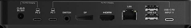 Actual product image i-tec USB-C Dual KVM Display Docking Station 4K (USB-C, 9 Ports)