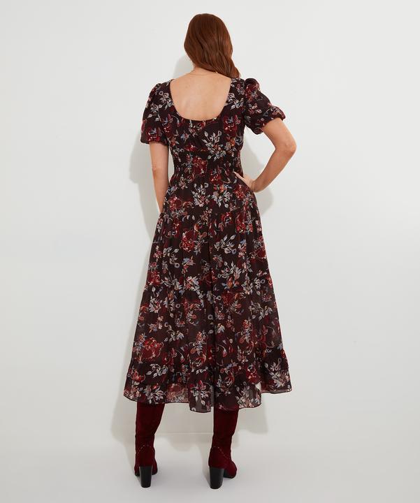 Image du produit Joe Browns Robe maxi élastique sombre florale (38)